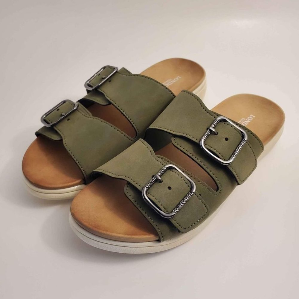 NWB London Fog Women's Lorraine Comfort Slides - Size 7